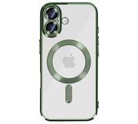 Avizar Compatible iPhone 17 Case with Chrome Trim, Green