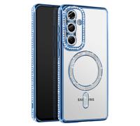 Avizar Diamond Case for Galaxy A56 Outline Strass, Blue