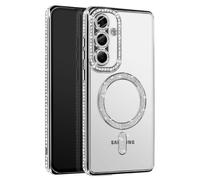 Avizar Diamond Case for Galaxy A56 Outline Strass, Silver