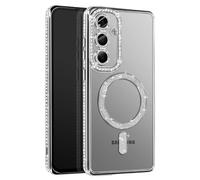 Avizar Diamond Case for Galaxy S25 Outline Strass, Silver