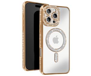 Avizar Diamond Case for iiPhone 16 Pro Max Contour Strass, Gold