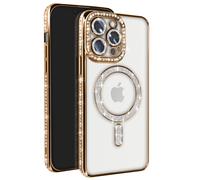 Avizar Diamond Case for iPhone 13 Pro Contour Strass, Gold