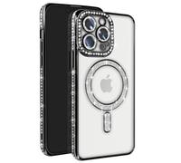 Avizar Diamond Case for iPhone 13 Pro Contour Strass, Silver