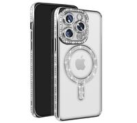 Avizar Diamond Case for iPhone 14 Pro Contour Strass, Silver