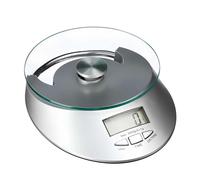 Avizar Digital Scale 5Kg for Pastry with Tempered Glass Tray, Silver
