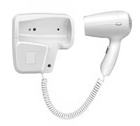 Avizar Electric Wall-Mounted Hair Dryer, 1200W, 2 Speeds, with Built-in Holder
