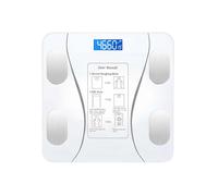 Avizar Electronic Scale with LCD Screen, Temperature Sensor and Calories, White