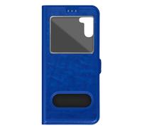 Avizar Folio Case for Galaxy A34 5G Double Window with Stand Function, Blue