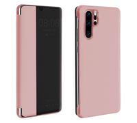 Avizar Folio Case for Huawei P30 Pro Window Time Display Video Stand