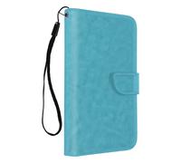 Avizar Folio Case for Universal Smartphone Size XXL with Card Holder, Turquoise