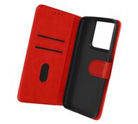 Avizar Folio Oppo Reno 8 Lite 5G Wallet Cover Video Stand Feature, Red