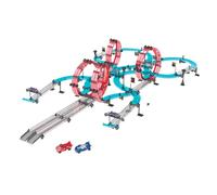 Avizar Friction Car Race Track Length 984 cm with Loops 2 Cars, Blue / Red