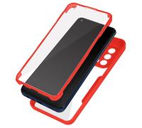 Avizar Full Body Case for OPPO A94 5G Shockproof Hard Back Silicone Bumper, Red