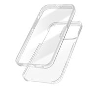 Avizar Full Case for iPhone 15 Pro Hard Back and Soft Front, Transparent