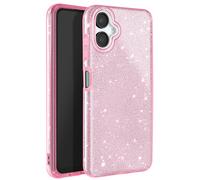 Avizar Glitter Case for Galaxy A06 Shockproof Sparkling, Light pink