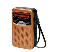 Avizar High-Precision, Compact FM/AM/SW 3-Band Portable Radio, Brown