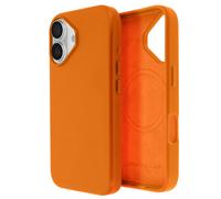 Avizar High Quality Vegan Leather Case for iPhone 16 Plus, Orange