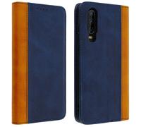 Avizar Huawei P30 Folio Case Storage Card Video Stand, Night blue