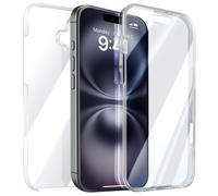 Avizar Integral Case for iPhone 16 Tactile with Raised Camera Edge, Transparent