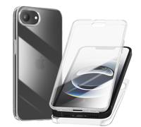 Avizar Integral Case for iPhone 16e Touch Edge Raised Camera, Transparent