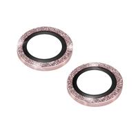 Avizar iPhone 14/14 Plus 9H Camera Lens Protection 0.2mm Glitter Contour, Pink