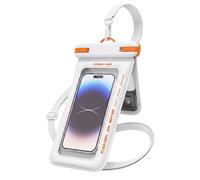 Avizar IPX8 Waterproof Floating Case for Smartphones up to 7.5 Inches, White