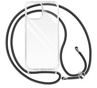 Avizar Lanyard Case for iPhone 15 Plus Hard Bumper Corda Series, Transparent
