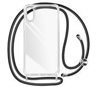 Avizar Lanyard Case for iPhone XR Rigid Bumper Corda Series, Transparent