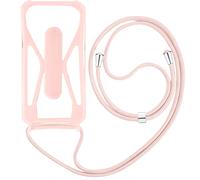 Avizar Lanyard Case for Smartphone with Bumper Corners with, Pink
