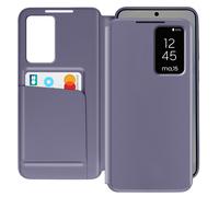 Avizar Leather Case for Galaxy S25 Plus Display Window Card Holder, Lavender