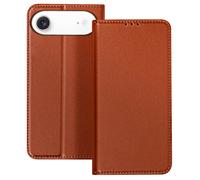 Avizar Leather case for iPhone 17 Air with card slots and stand Video, Brown