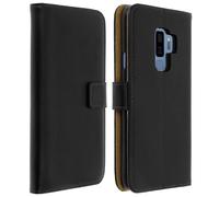 Avizar Leather Folio Case for Galaxy S9 Plus, Video Stand Real Leather