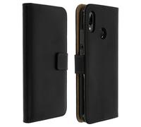 Avizar Leather Folio Case for Huawei P20 Lite, Video Stand Real Leather