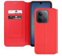 Avizar Magnetic Flip Wallet Case for Xiaomi Redmi 15C with Video Stand, Red