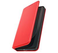 Avizar Magnetic Wallet Case for Galaxy S25 FE with Video Stand, Red