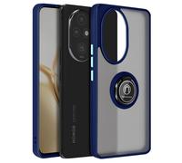 Avizar Metal Ring Case for Honor 200 Pro with Stand Function, Dark Blue