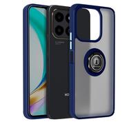 Avizar Metal Ring Case for Honor X6b with Stand Function, Night blue