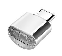 Avizar Mini micro SD / TF Card Reader, USB-C 3.1 Adapter, Silver