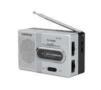 Avizar Mini Pocket Radio with FM and AM Bands, Stable Telescopic Antenna, Grey