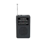 Avizar Mini Pocket Radio with FM and AM Bands, Telescopic Antenna, and Jack Port