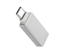 Avizar OTG Female USB to Male USB-C Adapter Synchronise Compact, Silver
