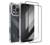 Avizar Pack for Honor 400 Lite Shockproof Shell and 2 Tempered Glasses