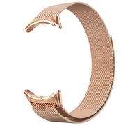 Avizar Pixel Watch Stainless Steel Mesh Strap Magnetic, Champagne pink