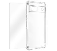 Avizar Protection kit for Pixel 7a Shockproof Case Screen Protector, Transparent