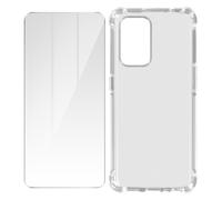 Avizar Protection Pack Oppo A94 5G Soft Case and Tempered Glass, Transparent