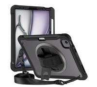 Avizar Reinforced Case for iPad Air 13" 2025 with Shoulder Strap and Video Stand
