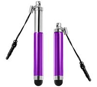 Avizar Retractable Digital Pen for Touch Screen - 3.5mm Jack Clip, Purple
