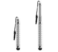 Avizar Retractable Pen with Rhinestones for Touch Screen - 3.5mm Jack Clip