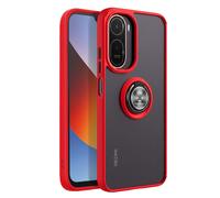 Avizar Ring Case for Xiaomi Redmi A7 Pro with Magnetic Rotating Ring, Red