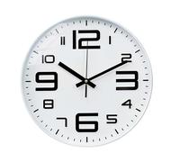 Avizar Silent Modern Wall Clock, 31cm, for Office or Living Room, White